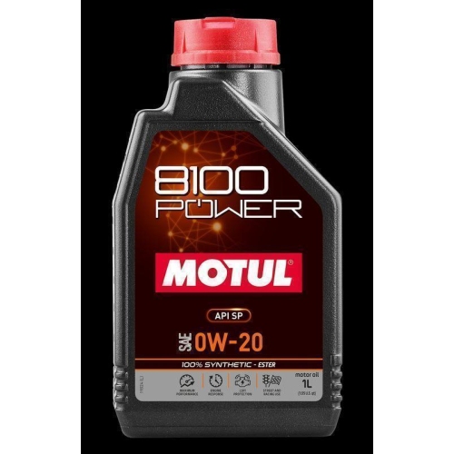 Motoröl MOTUL 111798 8100 POWER 0W-20 für
