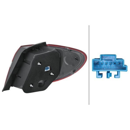 HELLA Heckleuchte 2SD 354 873-051 f&uuml;r MERCEDES-BENZ, links