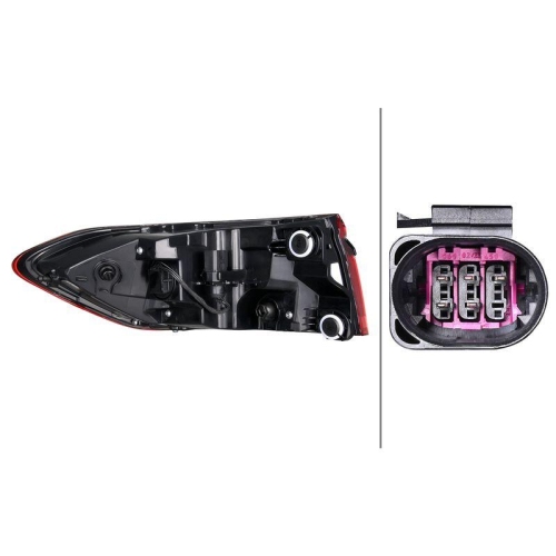 HELLA Heckleuchte 2SD 013 095-661 f&uuml;r AUDI