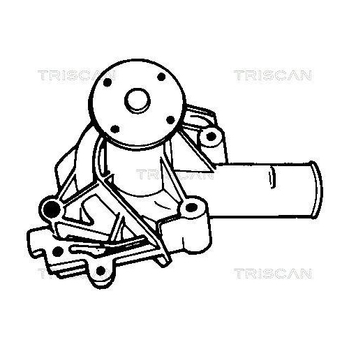 Wasserpumpe, Motork&uuml;hlung TRISCAN 8600 42816 f&uuml;r MITSUBISHI