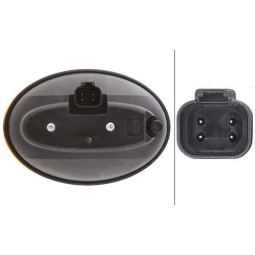 HELLA Blinkleuchte 2BA 344 130-237 für KRONE, links