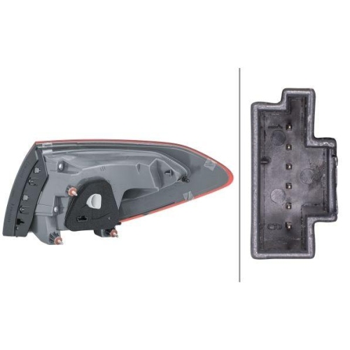 HELLA Heckleuchte 2SD 354 875-011 für MERCEDES-BENZ, links