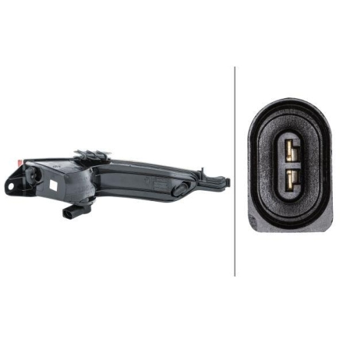 HELLA Nebelschlussleuchte 2NE 010 344-071 für VW, links, unten