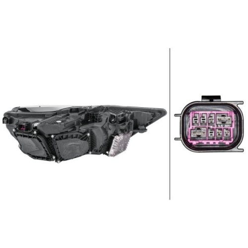 HELLA Hauptscheinwerfer 1ZX 013 378-111 für AUDI, links