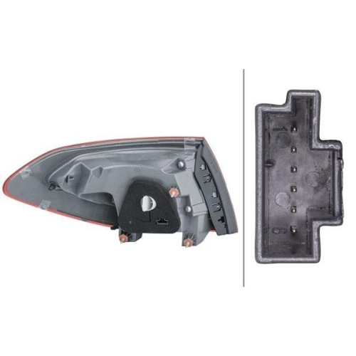 HELLA Heckleuchte 2SD 354 875-221 f&uuml;r MERCEDES-BENZ, rechts