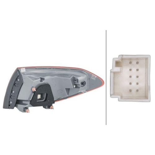 HELLA Heckleuchte 2SD 354 875-231 für MERCEDES-BENZ, links