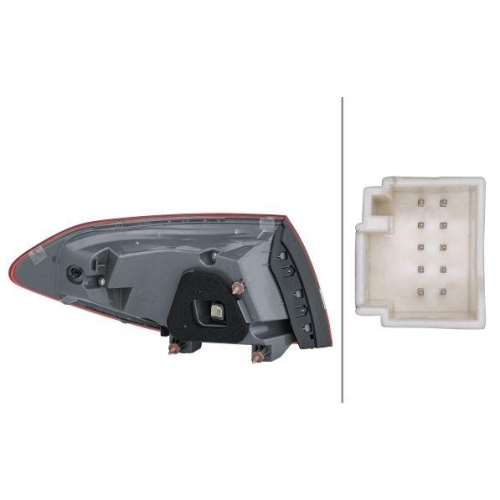 HELLA Heckleuchte 2SD 354 875-241 für MERCEDES-BENZ, rechts