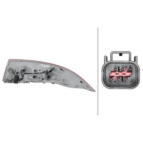 HELLA Heckleuchte 2SK 354 868-031 für JAGUAR, links