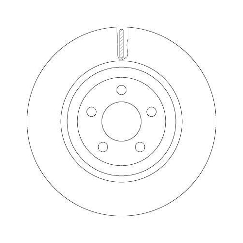 TRW DF6244S 2 St&uuml;ck Bremsscheiben TRW SINGLE f&uuml;r CHRYSLER DODGE LANCIA, Vorderachse