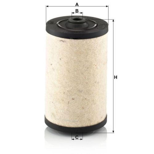 Kraftstofffilter MANN-FILTER BFU 811 f&uuml;r AUW&Auml;RTER BUESSING FORD HANOMAG HENSCHEL