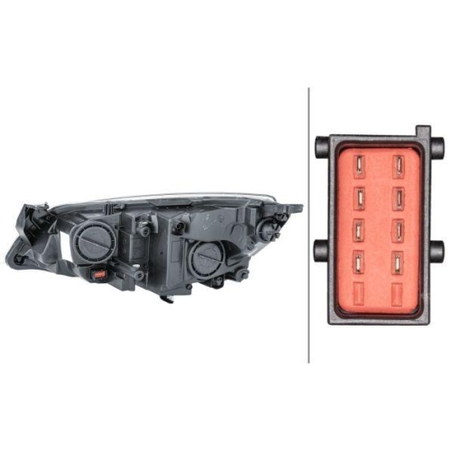 HELLA Hauptscheinwerfer 1EG 010 011-681 f&uuml;r OPEL GENERAL MOTORS, rechts