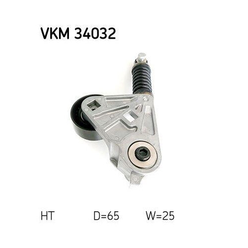 Riemenspanner, Keilrippenriemen SKF VKM 34032 f&uuml;r FORD JAGUAR, links