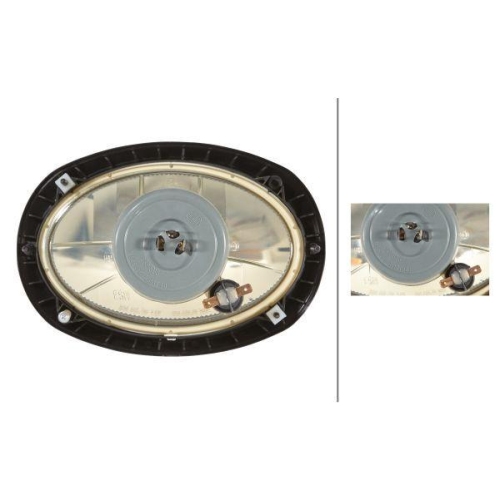 HELLA Hauptscheinwerfer 1AB 996 157-091 für CLAAS DEUTZ-FAHR HYDREMA, links