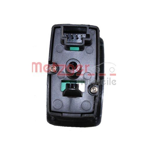 Schalter, Fensterheber METZGER 0916691 GREENPARTS f&uuml;r MERCEDES-BENZ, vorne