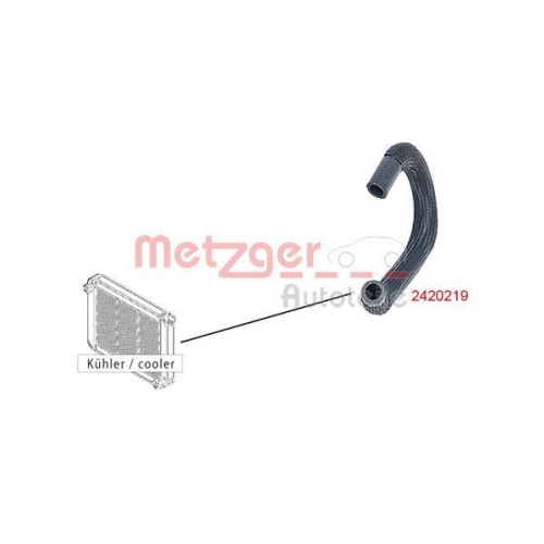 K&uuml;hlerschlauch METZGER 2420219 f&uuml;r CITRO&Euml;N PEUGEOT, links oben