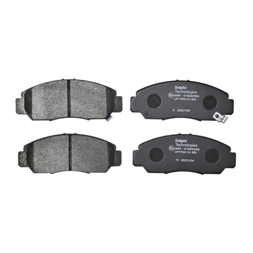 DELPHI LP1704 Bremsbelagsatz, Scheibenbremse f&uuml;r HONDA ACURA HONDA (GAC)