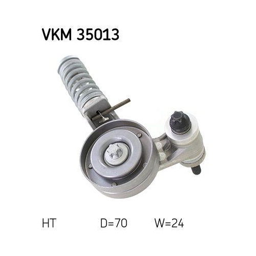 Riemenspanner, Keilrippenriemen SKF VKM 35013 f&uuml;r OPEL VAUXHALL CHEVROLET, mitte