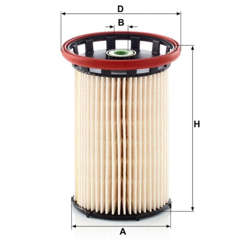 Kraftstofffilter MANN-FILTER PU 8007 f&uuml;r PORSCHE VAG