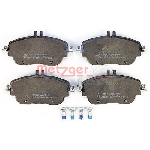 Bremsbelagsatz, Scheibenbremse METZGER 1170215 GREENPARTS f&uuml;r MERCEDES-BENZ