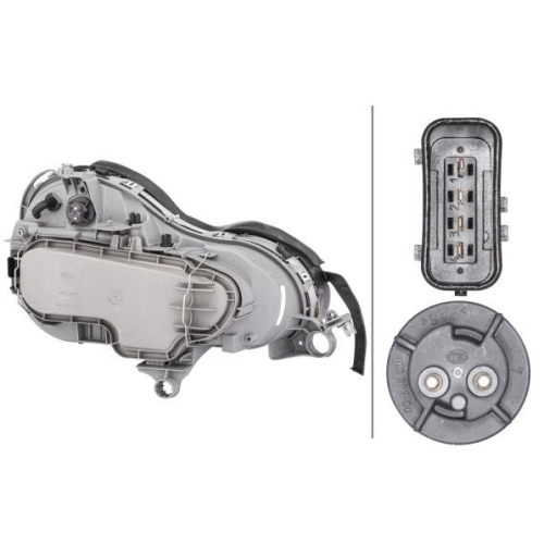 HELLA Hauptscheinwerfer 1D9 007 095-091 für MERCEDES-BENZ, links