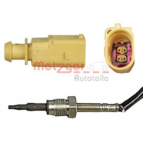 Sensor, Abgastemperatur METZGER 0894535 ORIGINAL ERSATZTEIL f&uuml;r VW VAG