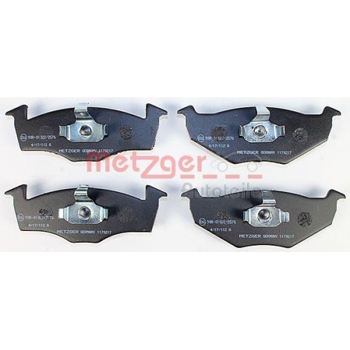 Bremsbelagsatz, Scheibenbremse METZGER 1170217 f&uuml;r VAG, Vorderachse