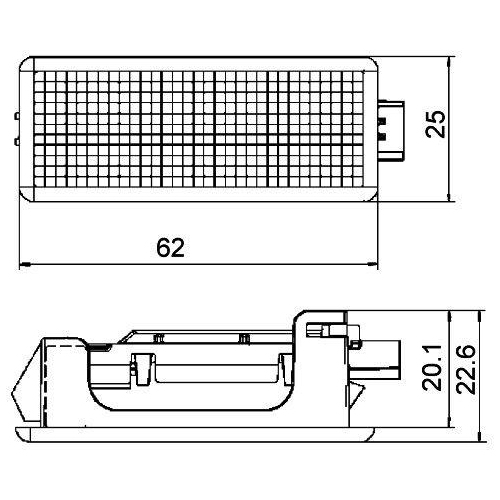 HELLA Einstiegsleuchte 2XT 010 622-101 f&uuml;r
