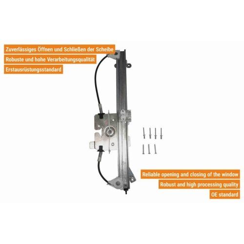 VAICO Fensterheber links und rechts elektrisch hinten V40-0911 + V40-0912 f&uuml;r OPEL