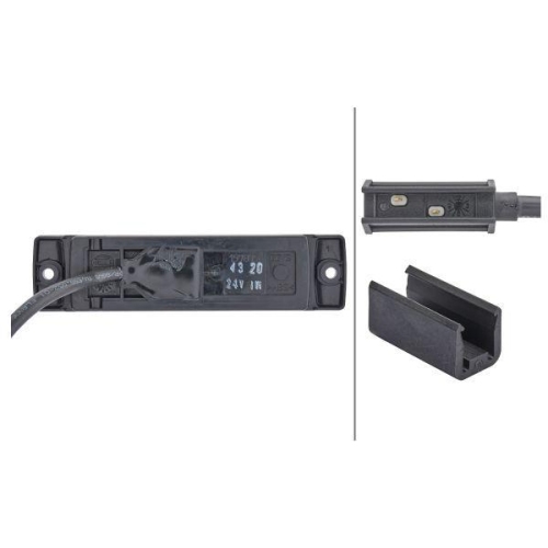 HELLA Seitenmarkierungsleuchte 2PS 008 645-611 für DAF KÄSSBOHRER MAN SCANIA