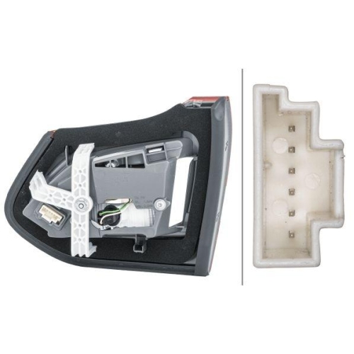 HELLA Heckleuchte 2TZ 354 875-051 für MERCEDES-BENZ, links