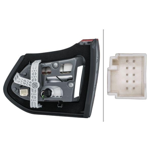 HELLA Heckleuchte 2TZ 354 875-131 f&uuml;r MERCEDES-BENZ, links