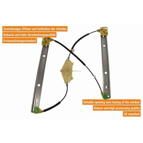VAICO Fensterheber links und rechts elektrisch vorne V10-2442 + V10-2443 f&uuml;r VW
