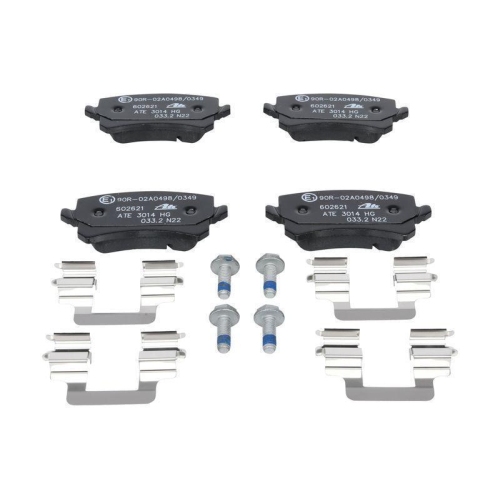 Bremsbelagsatz, Scheibenbremse ATE 13.0460-2621.2 f&uuml;r VAG, Hinterachse