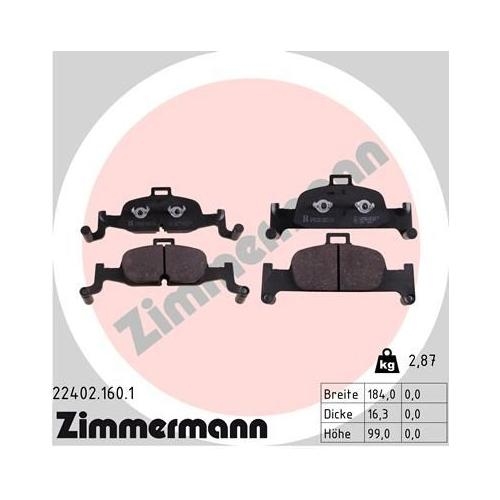 Bremsscheibe ZIMMERMANN 100.3378.20 COAT Z f&uuml;r VAG AUDI (FAW), Vorderachse