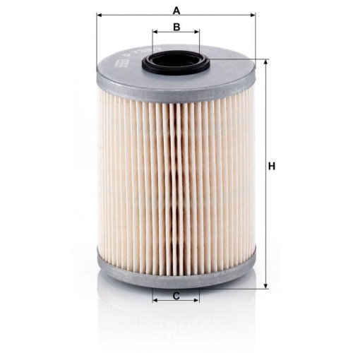 Kraftstofffilter MANN-FILTER P 733/1 x f&uuml;r CITRO&Euml;N MITSUBISHI NISSAN OPEL SUZUKI