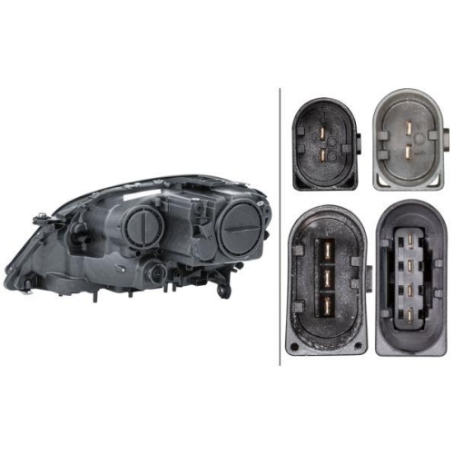 HELLA Hauptscheinwerfer 1EL 263 064-021 für MERCEDES-BENZ, rechts