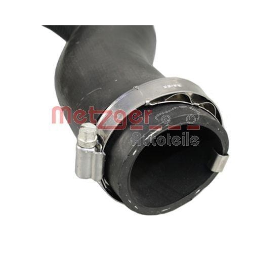Ladeluftschlauch METZGER 2400457 f&uuml;r AUDI VW, Ladeluftk&uuml;hler, oben, rechts