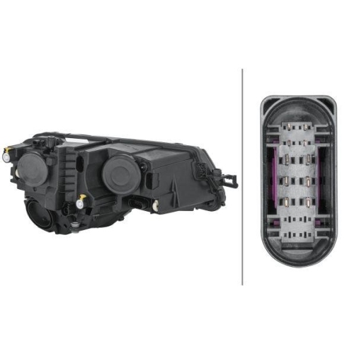 HELLA Hauptscheinwerfer 1EG 354 855-091 f&uuml;r SKODA, links