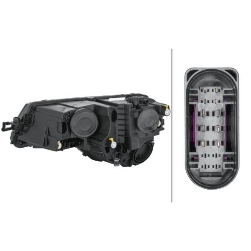 HELLA Hauptscheinwerfer 1EG 354 855-101 für SKODA, rechts