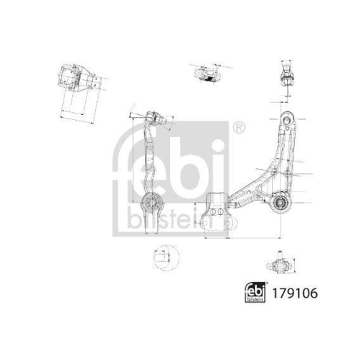 FEBI BILSTEIN Lenker, Radaufh&auml;ngung 179106 f&uuml;r FORD FORD USA LINCOLN