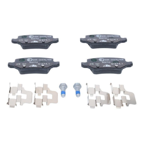 Bremsbelagsatz, Scheibenbremse ATE 13.0460-2712.2 f&uuml;r MERCEDES-BENZ, Hinterachse
