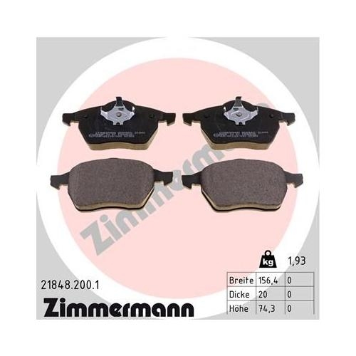 Bremsscheibe ZIMMERMANN 600.3209.20 COAT Z für FORD VAG, Vorderachse