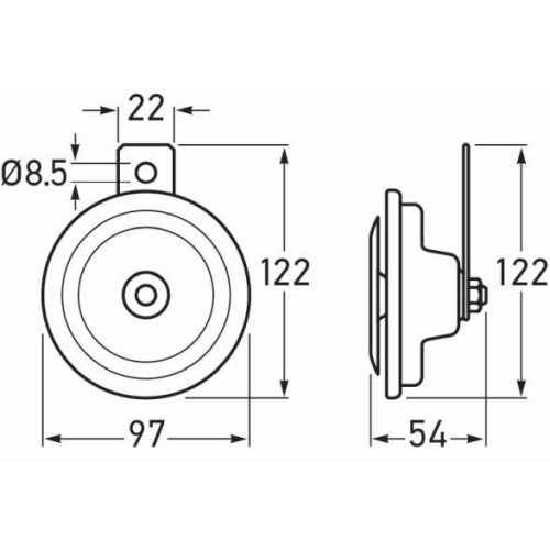 HELLA Horn 3BA 002 768-382 für AUWÄRTER DAF FORD IVECO MACK MAN MERCEDES-BENZ