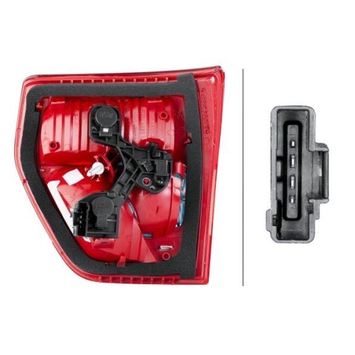 HELLA Heckleuchte 2TZ 354 823-031 für CITROËN, links