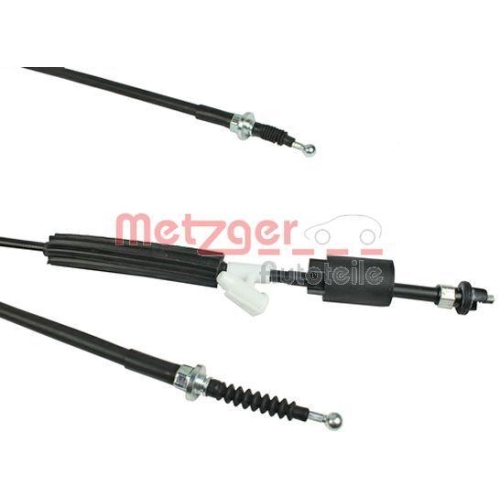 Seilzug, Feststellbremse METZGER 11.5841 f&uuml;r OPEL, hinten links, hinten rechts