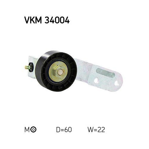 Riemenspanner, Keilrippenriemen SKF VKM 34004 für FORD, links, mitte, oben