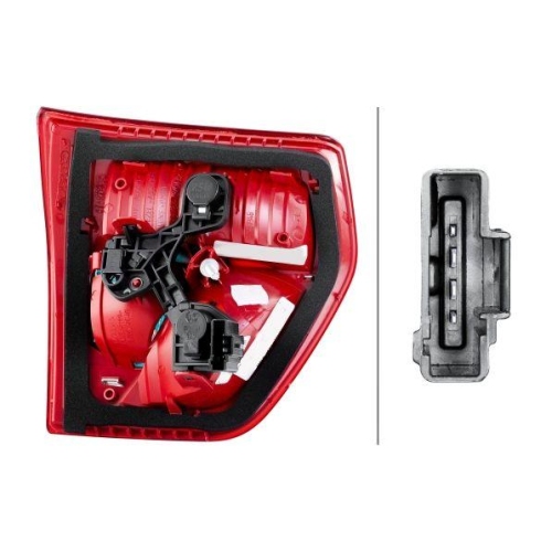 HELLA Heckleuchte 2TZ 354 823-041 für CITROËN DS, rechts