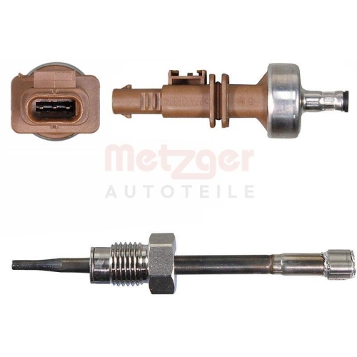 Sensor, Abgastemperatur METZGER 08941073 ORIGINAL ERSATZTEIL f&uuml;r VW