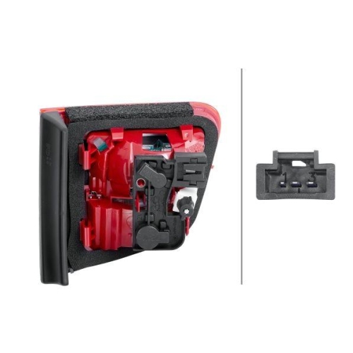 HELLA Heckleuchte 2TZ 354 822-031 für CITROËN, links