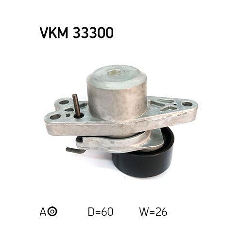 Riemenspanner, Keilrippenriemen SKF VKM 33300 f&uuml;r CITRO&Euml;N PEUGEOT, links, oben